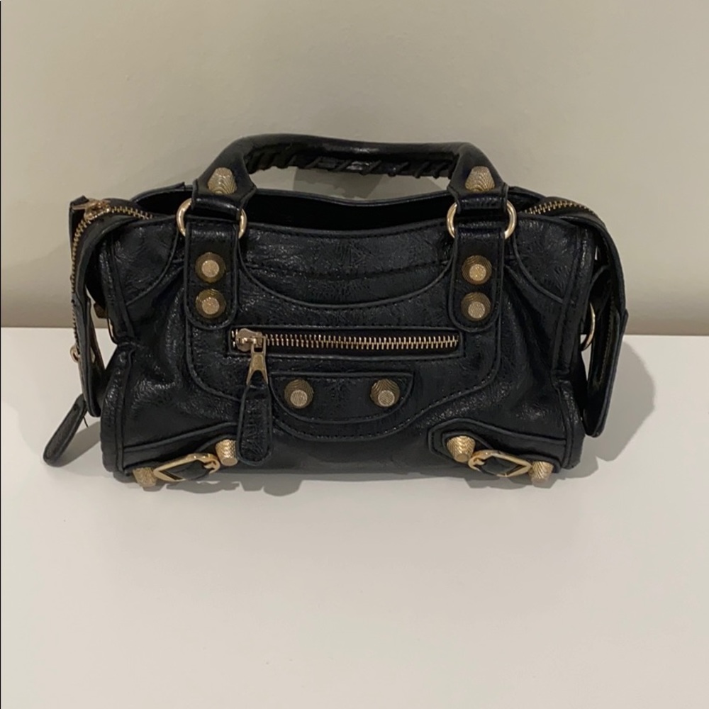 Mini black/gold bag